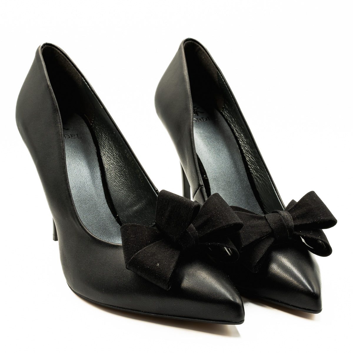 Pantofi dama Kordel din piele naturala D 1890 negru box