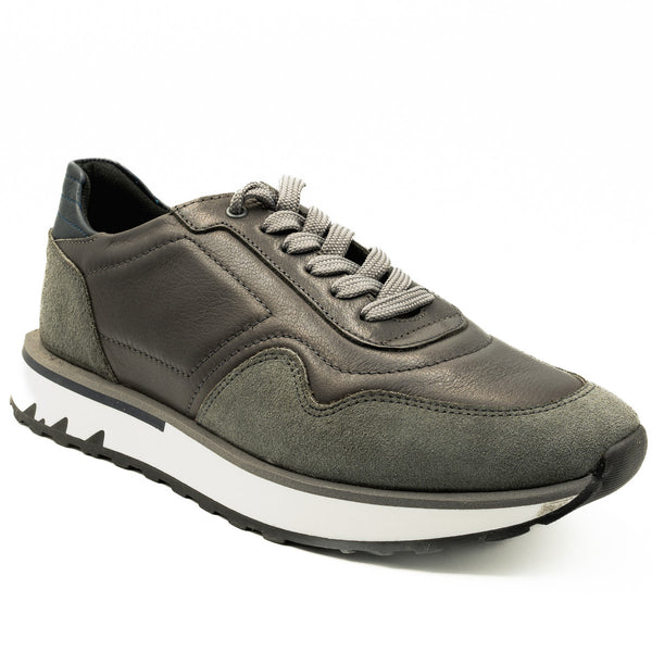 PANTOFI BARBATI CASUAL GORETTI DIN PIELE NATURALA  B 17-066 GREY