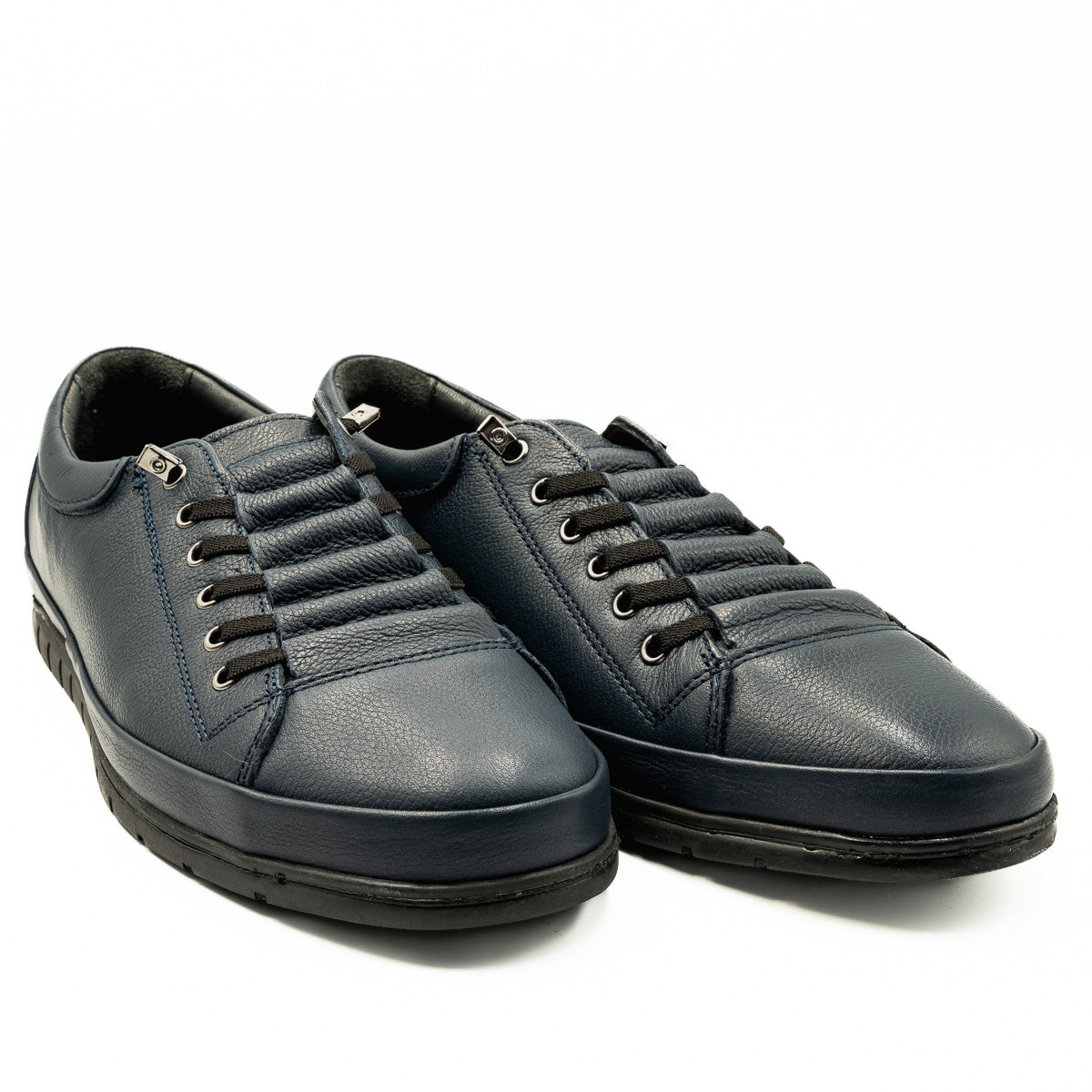 PANTOFI BARBATI CASUAL GORETTI DIN PIELE NATURALA B 492 blue 