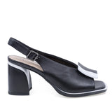 Sandale damă elegante piele naturala Anna Viotti D105-6361P-J558-Z818 negru