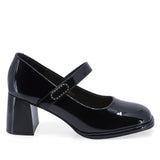 Pantofi dama eleganti Feeling piele lacuita D91295 negru