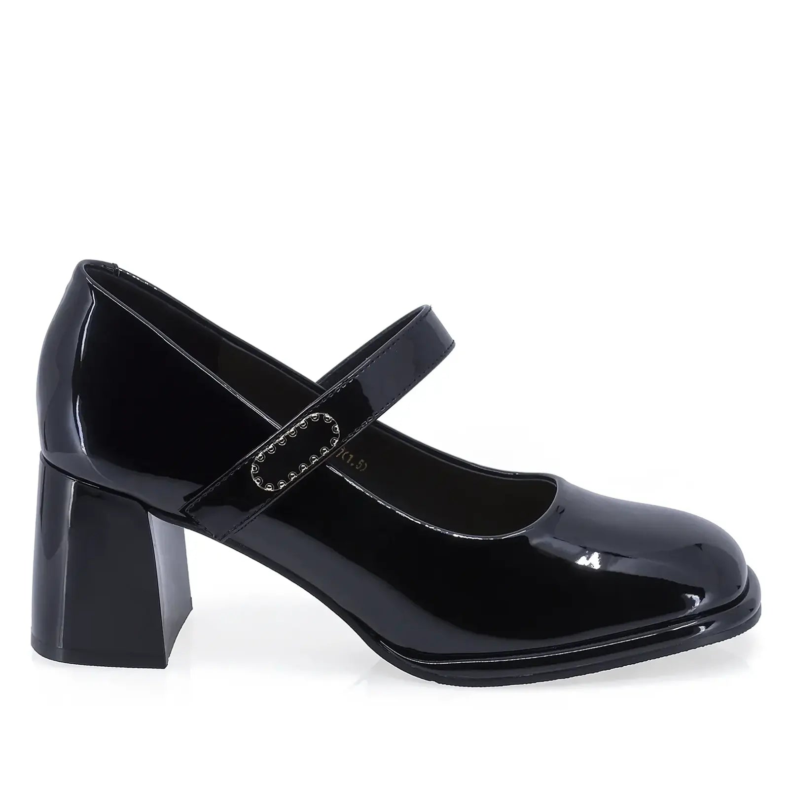 Pantofi dama eleganti Feeling piele lacuita D91295 negru
