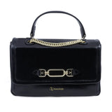 Geantă damă Anna Viotti piele naturala lucioasa CS6669A002 neagra