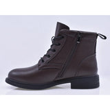 Ghete dama casual Anna Viotti piele naturala D111-B30047 maro