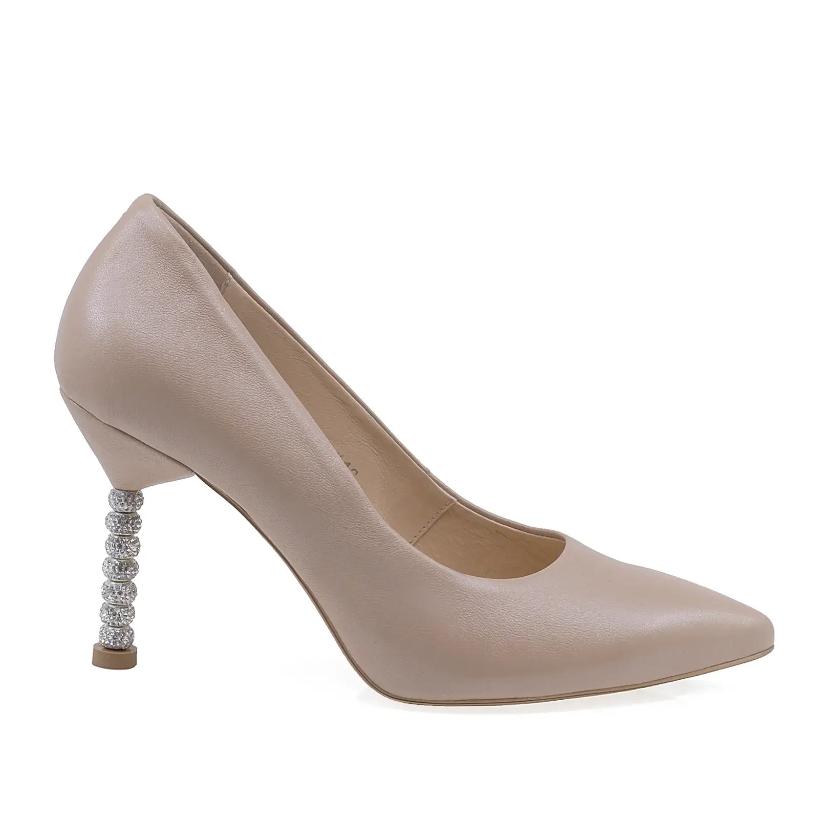 Pantofi dama eleganti Anna Viotti piele naturala D2985 bej