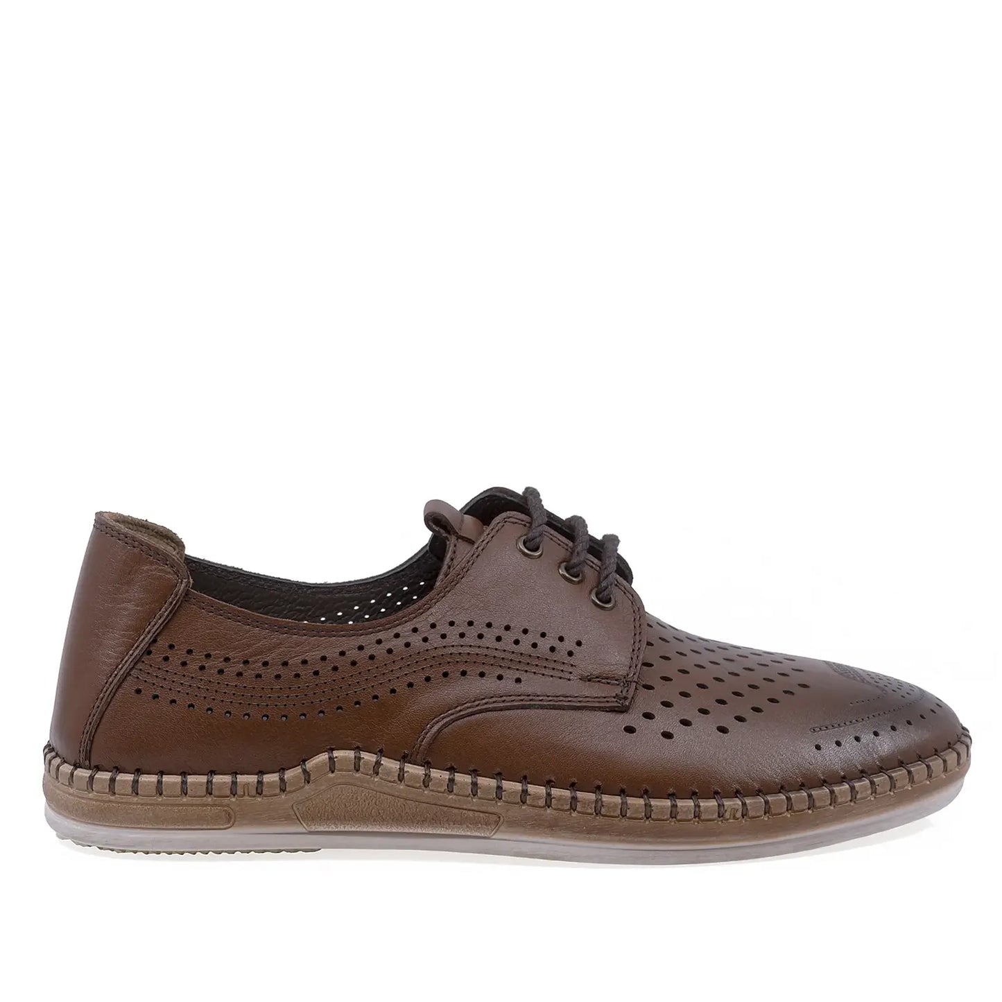 Pantofi barbati casual Goretti piele naturala B41-1050 maro