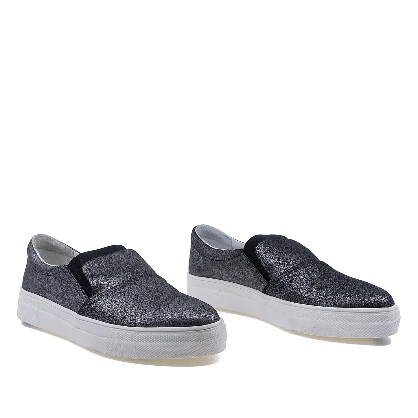 Pantofi dama casual Bontimes piele naturala D1645 gri