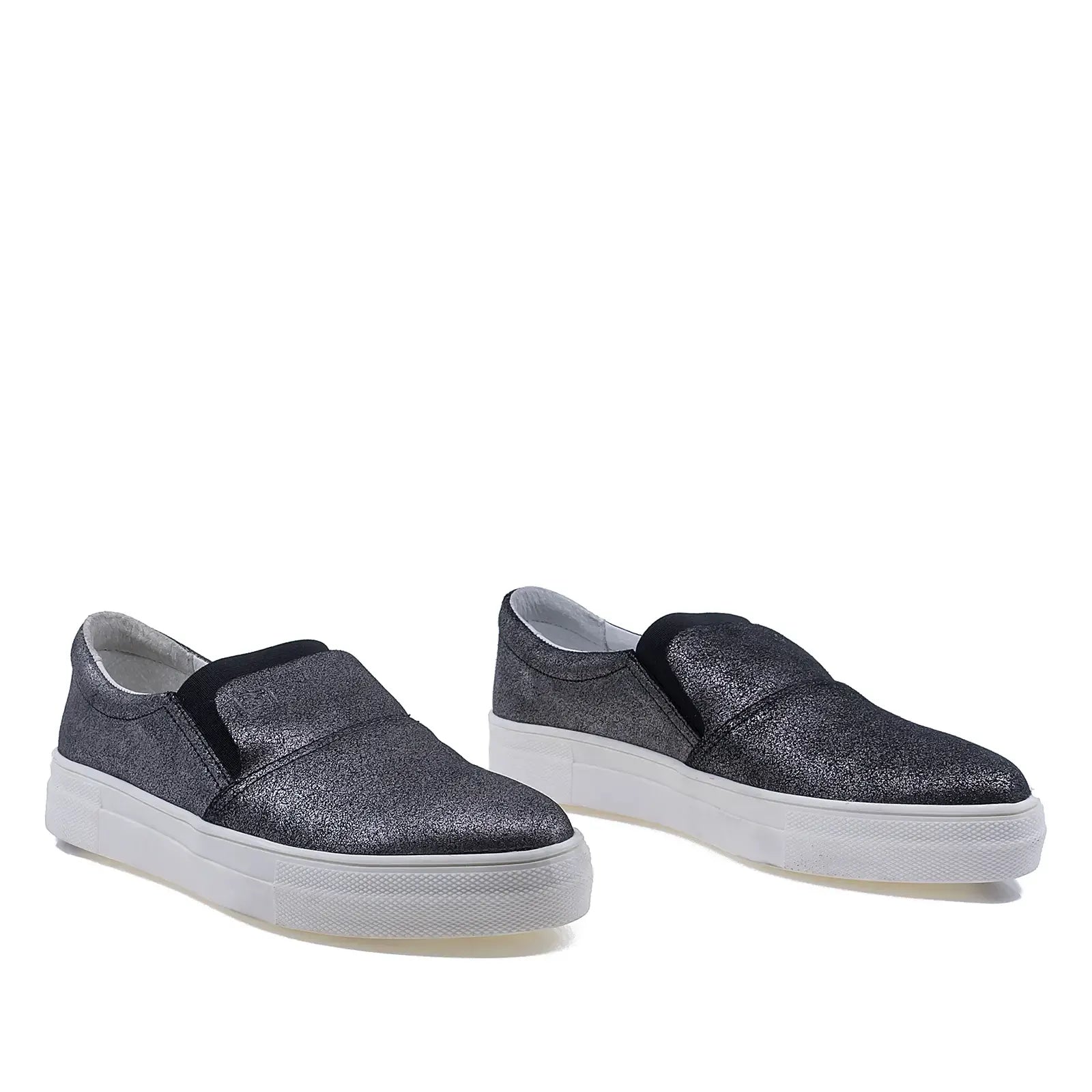 Pantofi dama casual Bontimes piele naturala D1645 gri