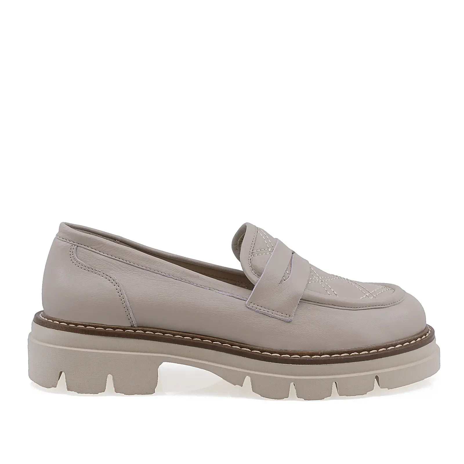 Pantofi Dama Casual Anna Viotti Piele naturala D12-377 bej
