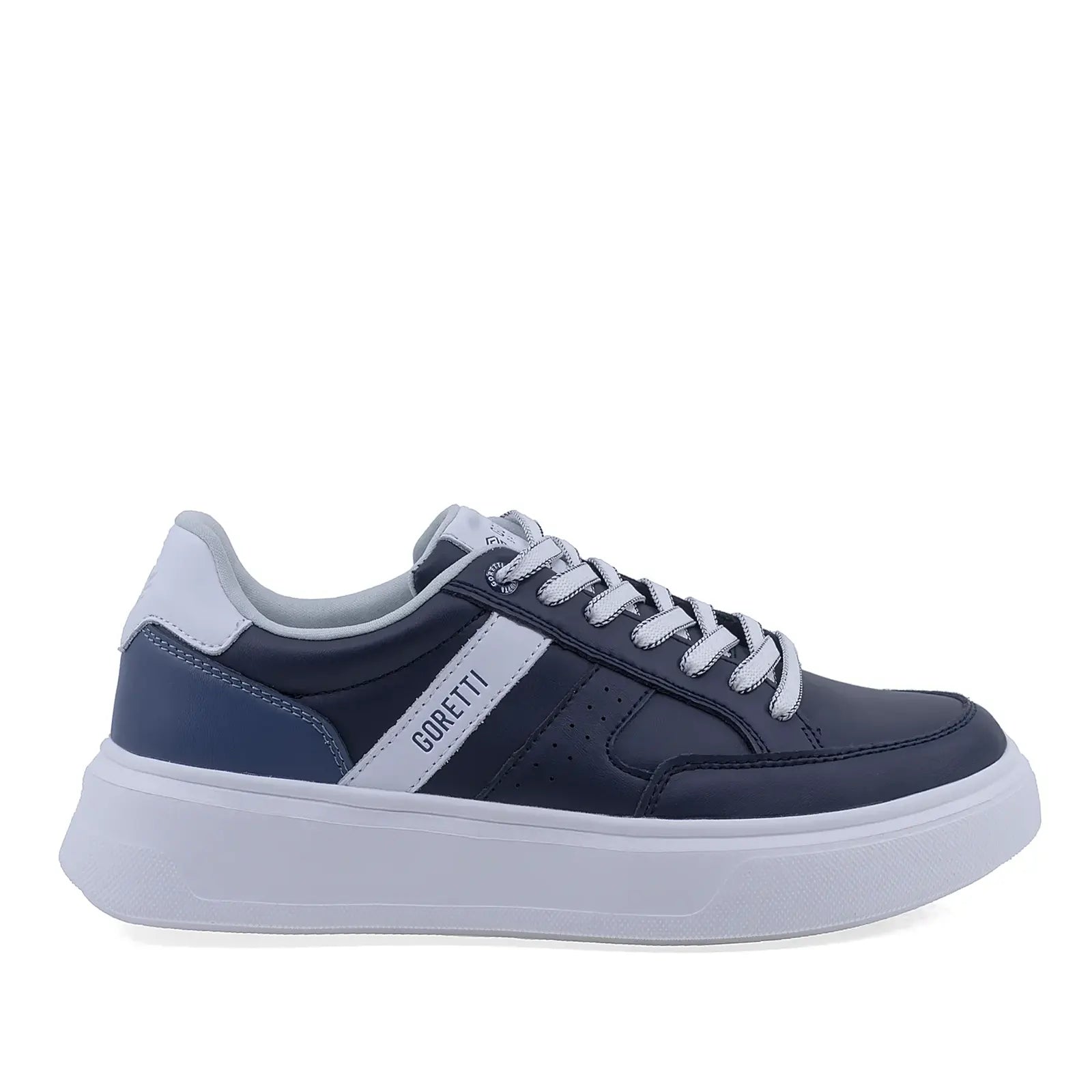 Pantofi barbati casual Goretti piele naturala B115-25SCM024 bleumarin