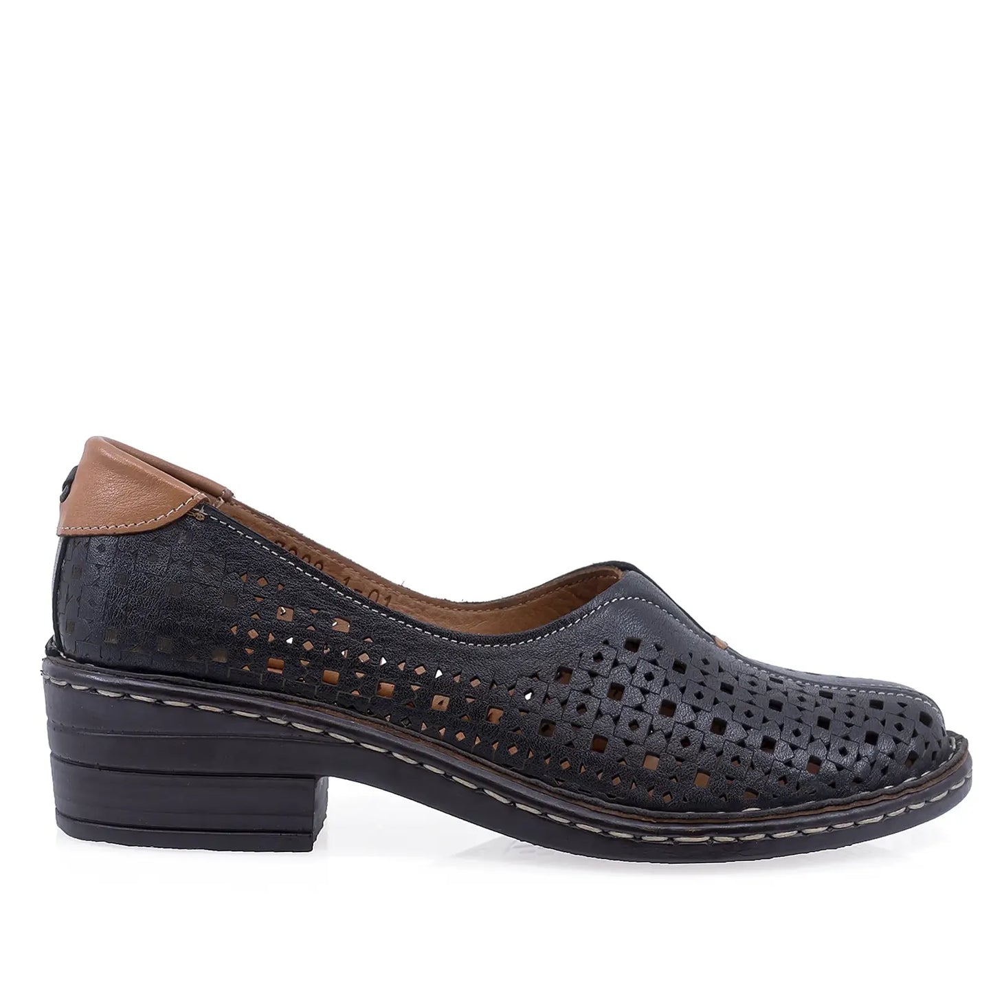 Pantofi Dama Casual Anna Viotti Piele naturala D27-7088-1 negru