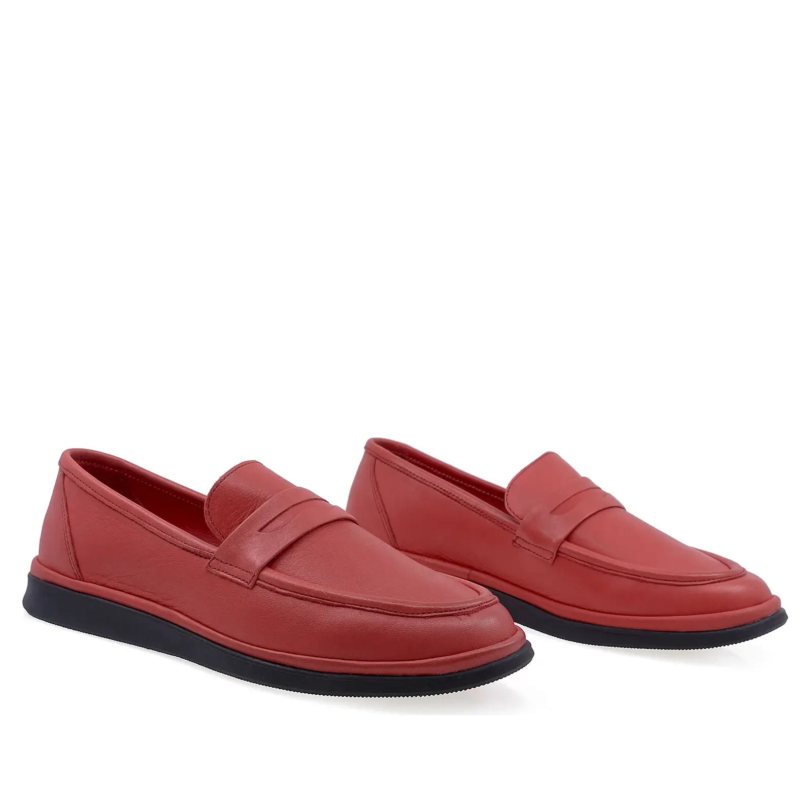 Pantofi Dama Casual Anna Viotti Piele naturala D45-19161 rosu