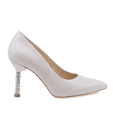 Pantofi dama eleganti Anna Viotti piele naturala D2985 bej deschis