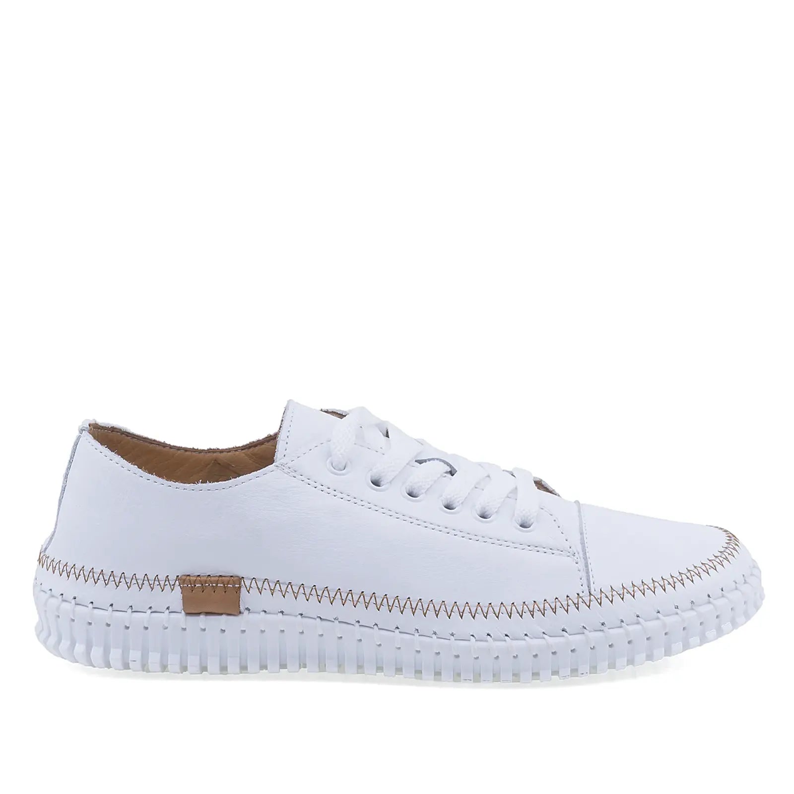Pantofi Dama Casual Anna Viotti Piele naturala D76-409 alb