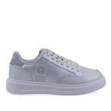 Pantofi Dama Casual Goretti Piele naturala D100-CL33891 alb/gri