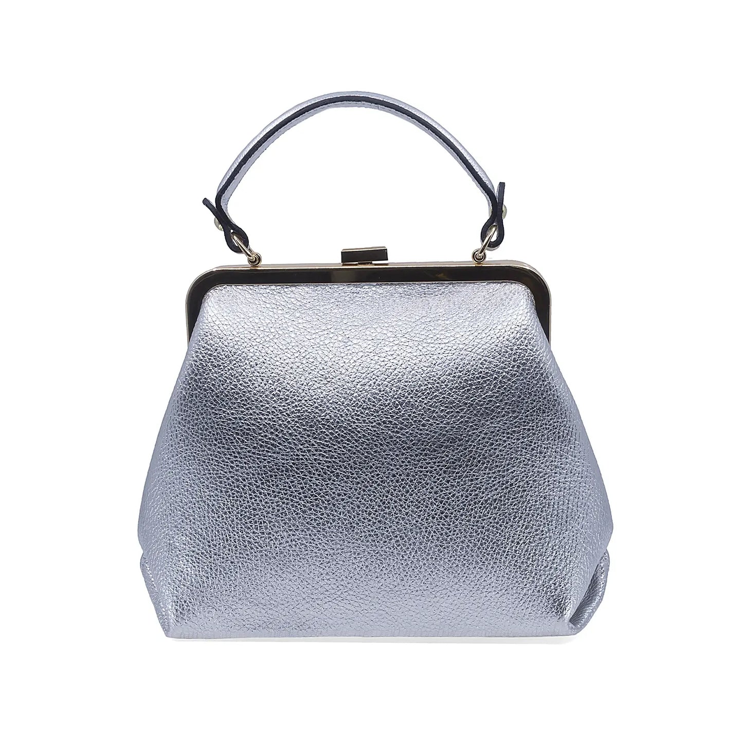 Geantă damă Serenia piele naturala 035 argintiu