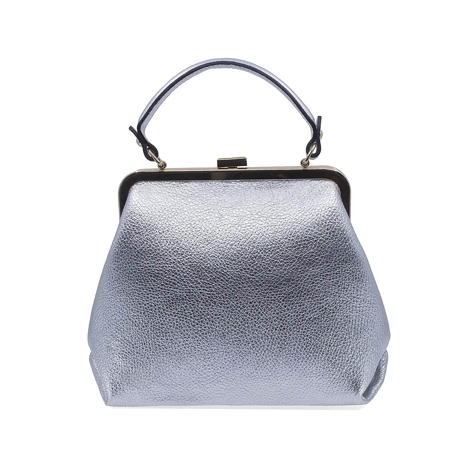 Geantă damă Serenia piele naturala 035 argintiu