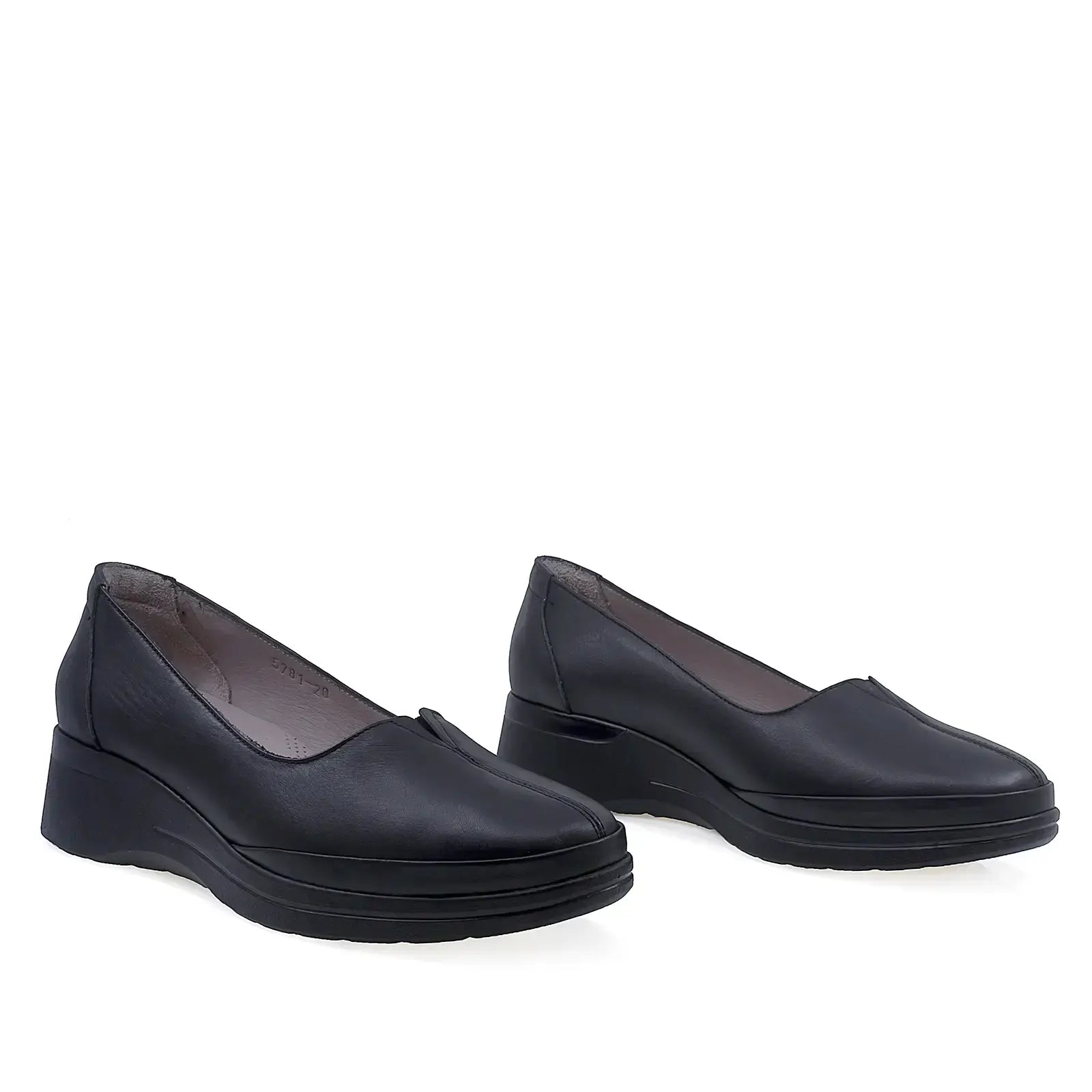 Pantofi Dama Casual Anna Viotti Piele naturala  D50-5781 Negru