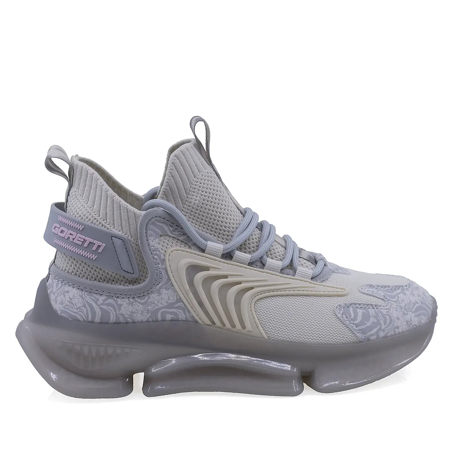 Pantofi dama sport Goretti poliuretan D100-CL31091 gri/bej