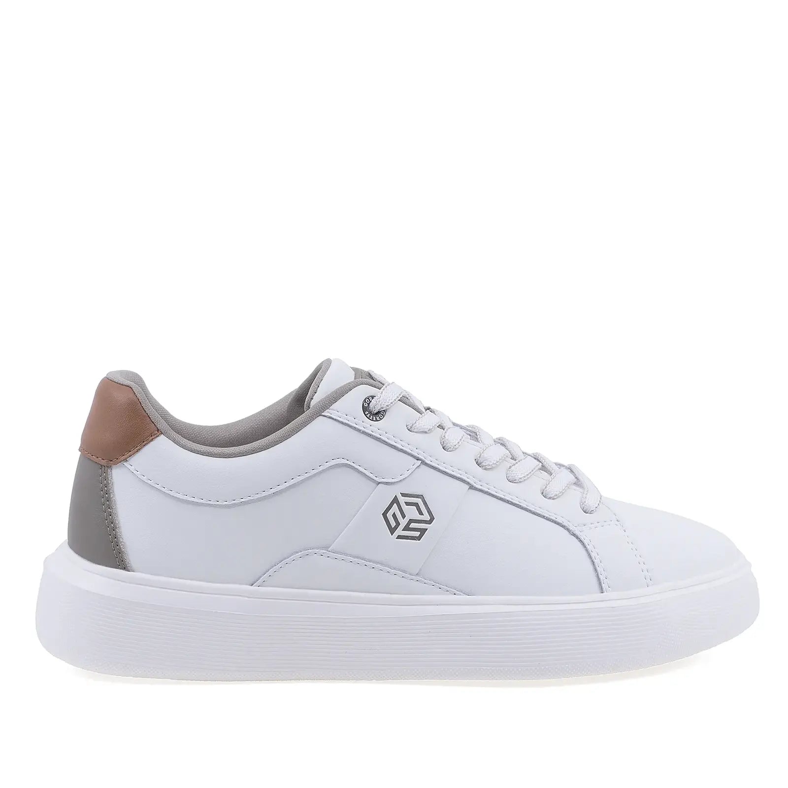 Pantofi barbati casual Goretti piele naturala B115-25SCM020 alb