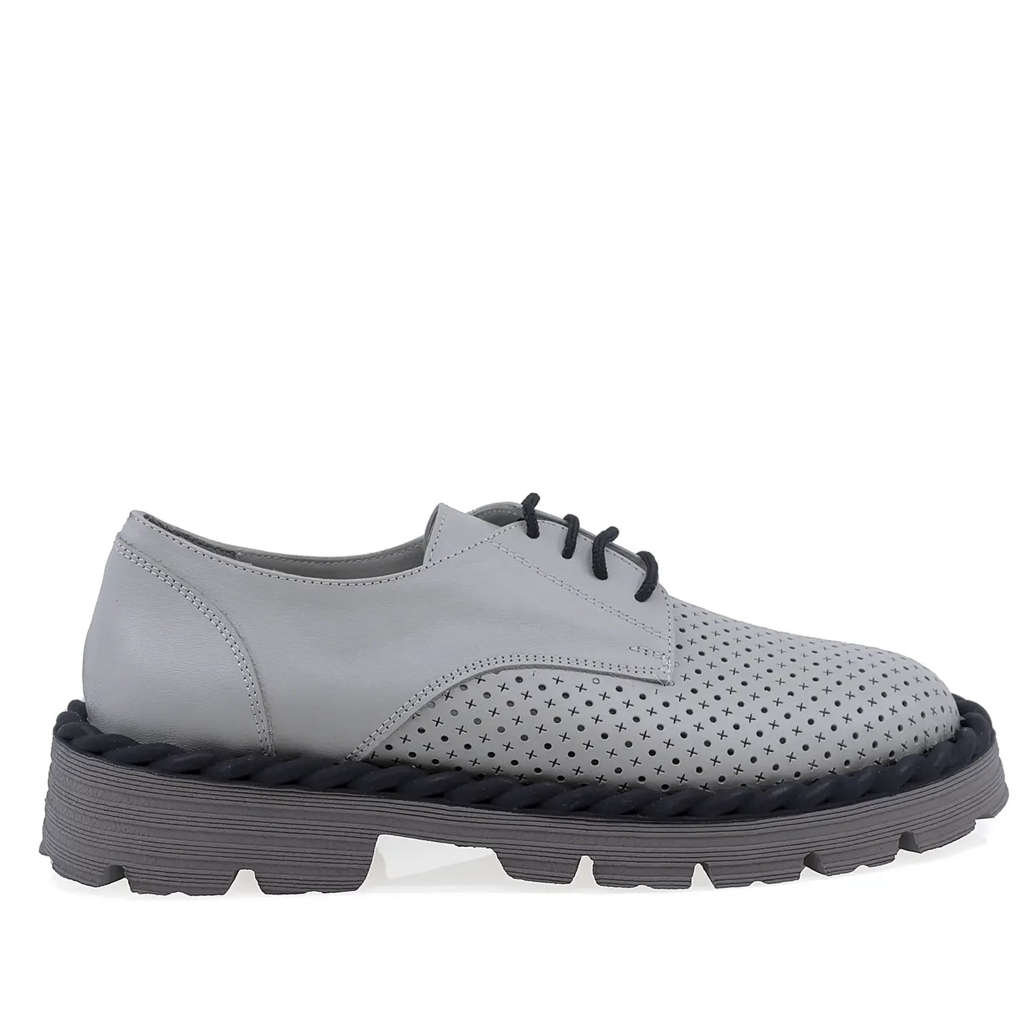 Pantofi Dama Casual Anna Viotti Piele naturala D12-482 gri