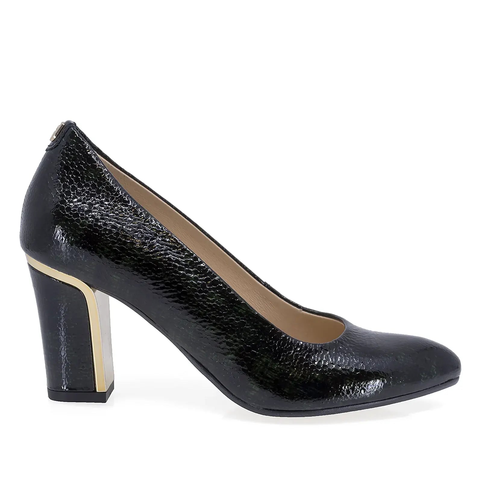 Pantofi dama eleganti Anna Viotti piele lacuita D63-1198Z-208 negru