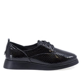Pantofi Dama Casual Anna Viotti Piele lacuita D52-K60 negru