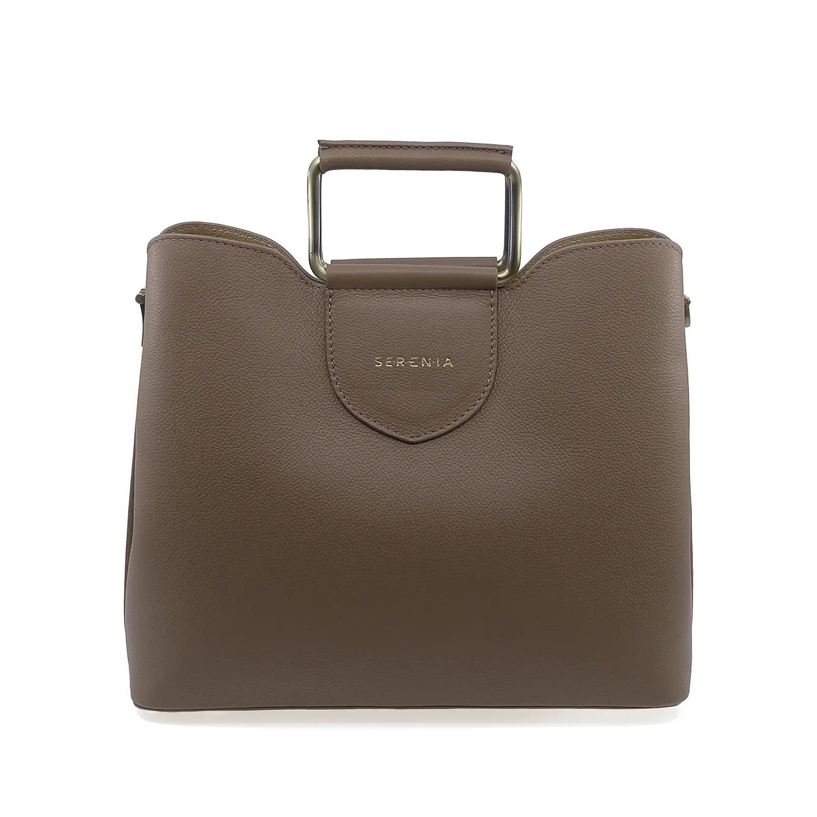 Geantă damă Serenia piele naturala Evelyn024 taupe