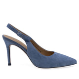 Pantofi dama eleganti Anna Viotti piele intoarsa D105-B149D-270-W171 albastru