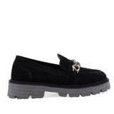 Pantofi Dama Casual Anna Viotti Piele intoarsa D12-484 negru