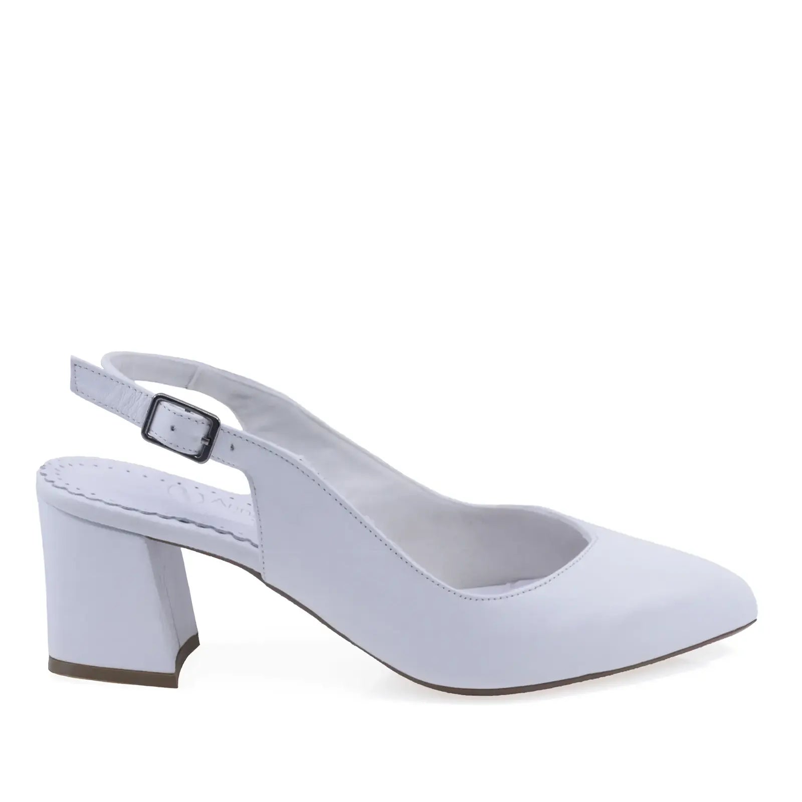 Pantofi dama eleganti Anna Viotti  piele naturala D34-24118 albi