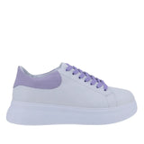 Pantofi Dama Casual Anna Viotti Piele naturala D16-450 alb/lila