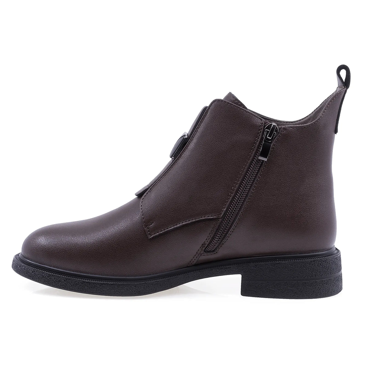Ghete Dama Casual Anna Viotti Piele Naturala D111-B30058 maro