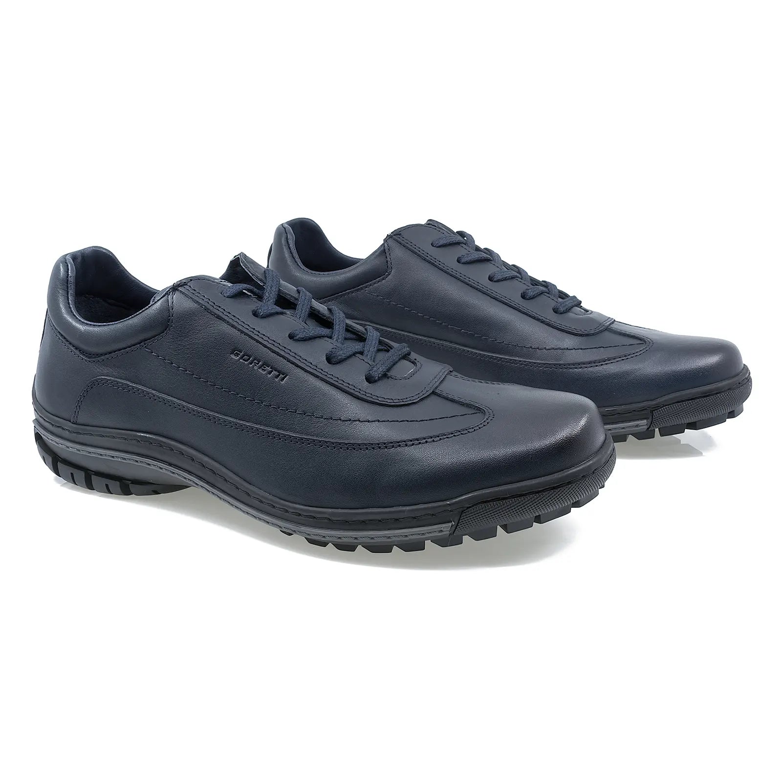 Pantofi barbati casual Goretti piele naturala B36-1154 bleumarin