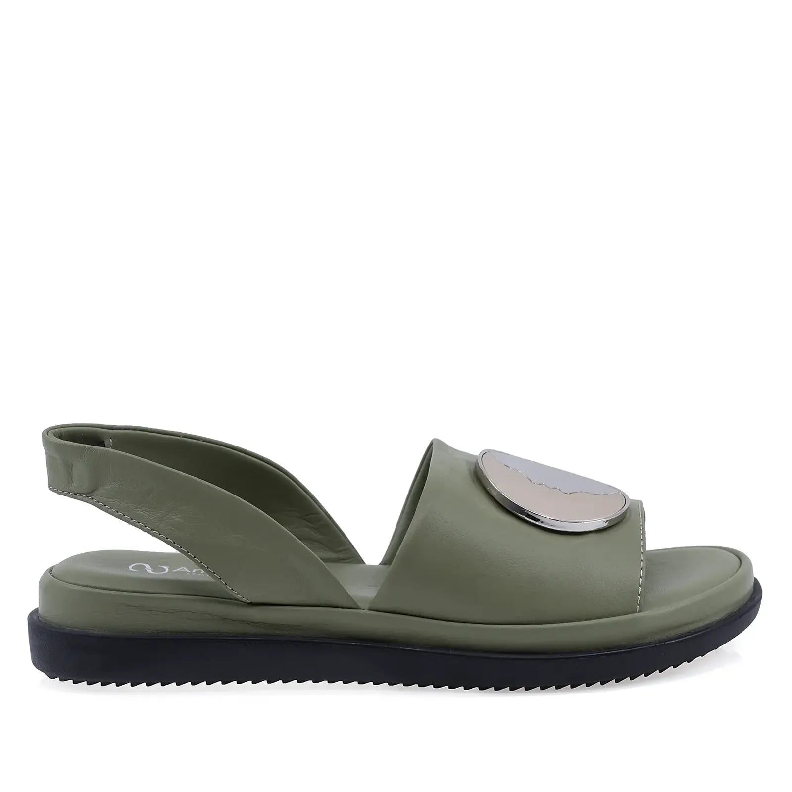 Sandale dama casual Anna Viotti piele naturala D30-217 verzi