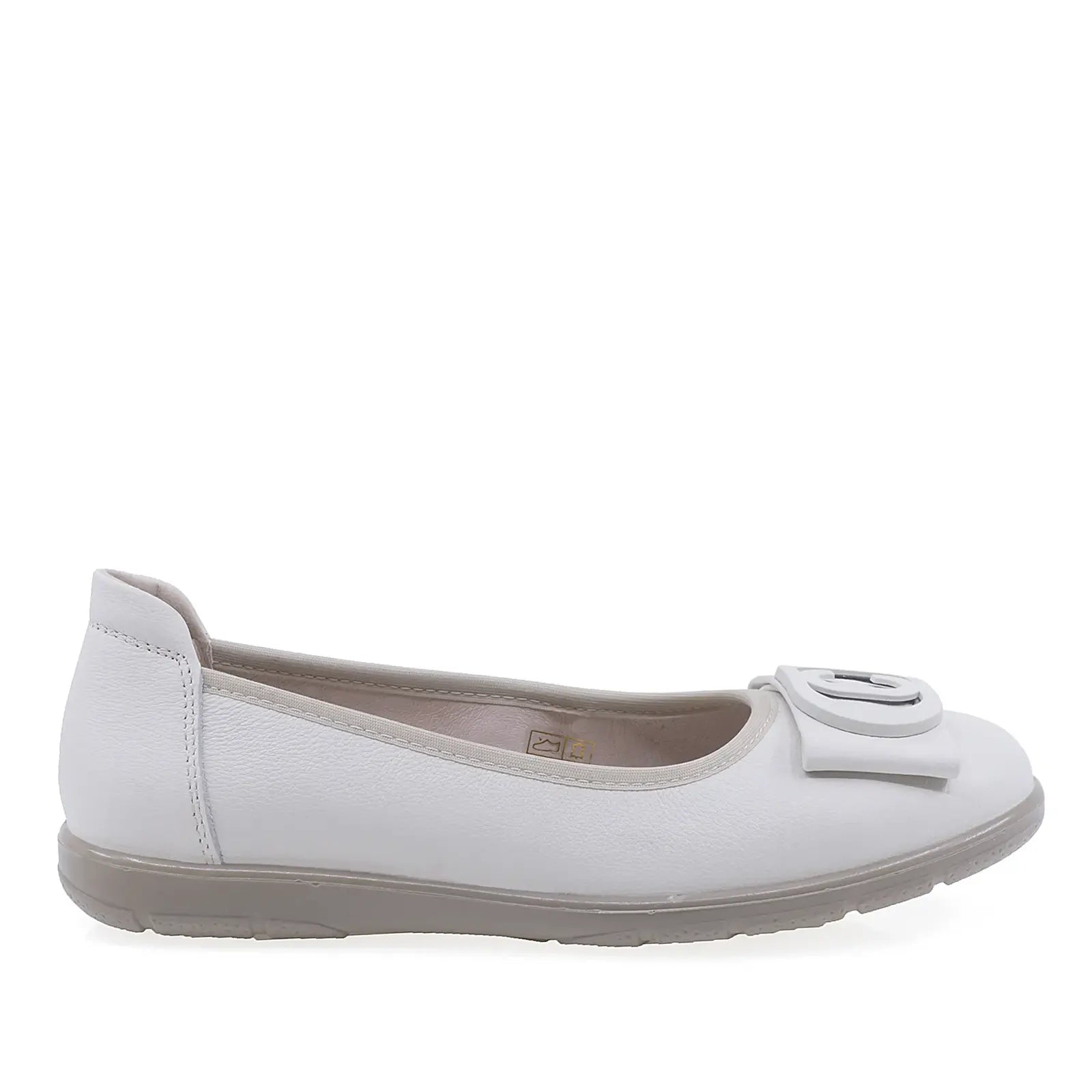 Balerini Dama  Anna Viotti Piele naturala D111-80811 bej