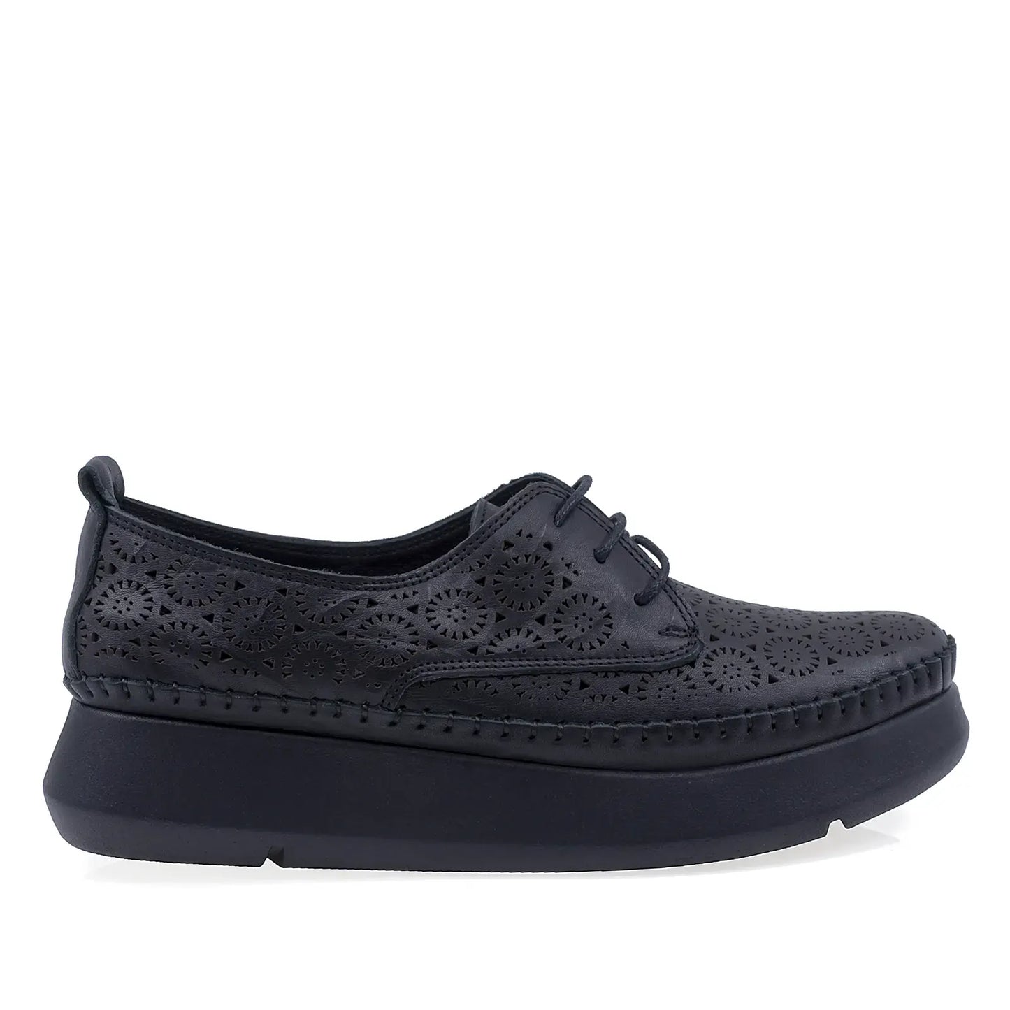 Pantofi Dama Casual Anna Viotti Piele naturala D43-53-L17 negru