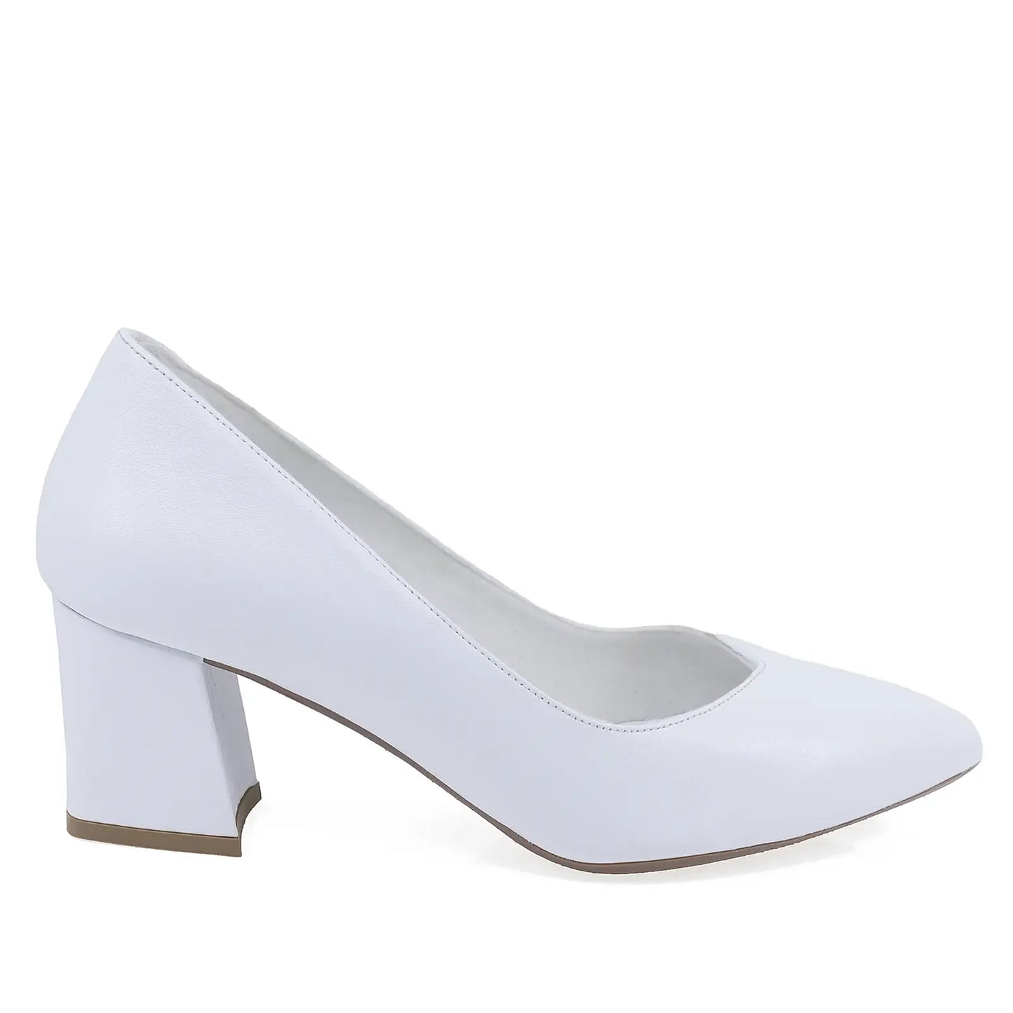 Pantofi dama eleganti Anna Viotti piele naturala D34-24170 alb