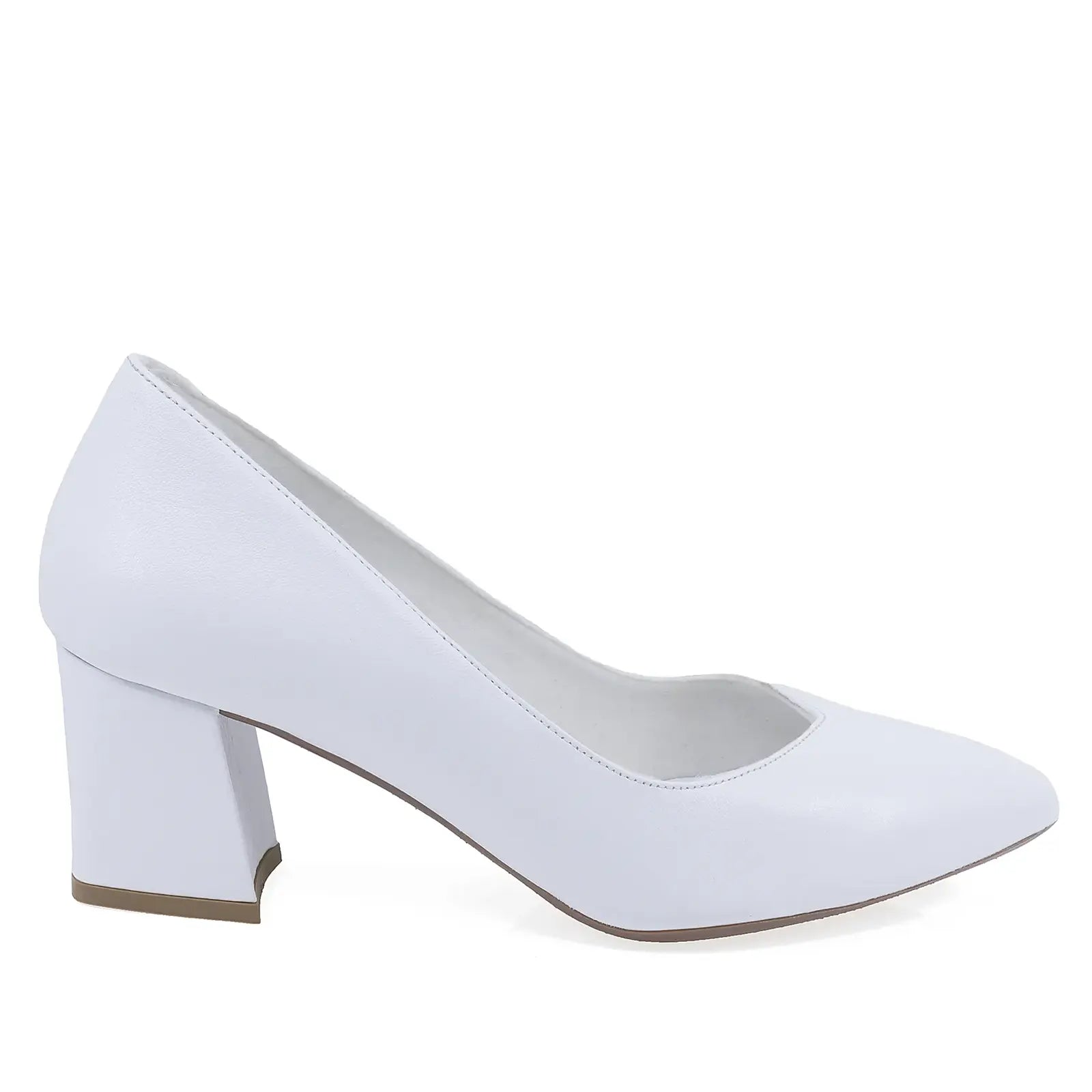 Pantofi dama eleganti Anna Viotti piele naturala D34-24170 alb