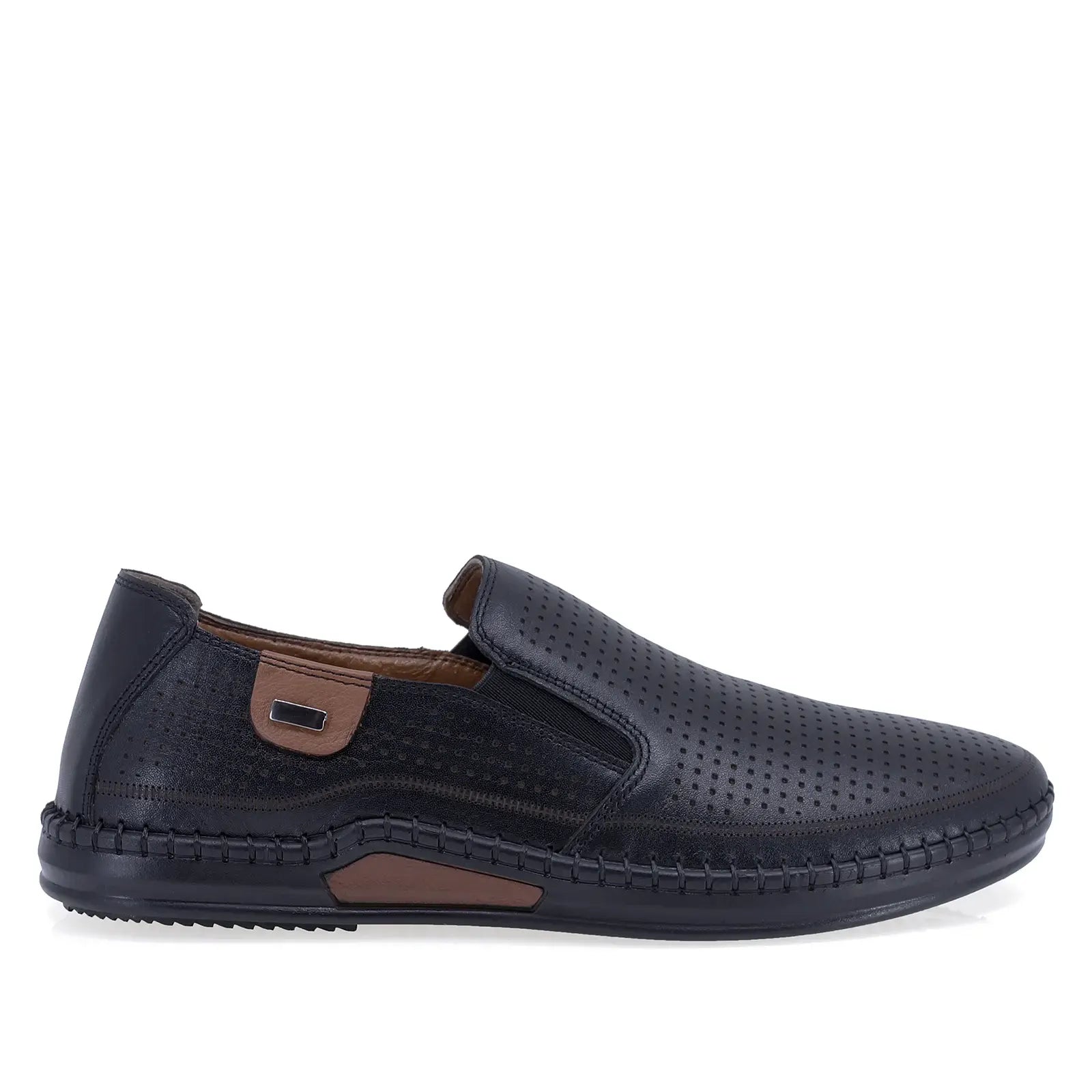 Pantofi barbati casual Goretti piele naturala B25-7573 negru