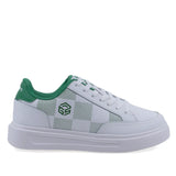 Pantofi Dama Casual Anna Viotti Piele naturala D100-CL33891 alb/verde