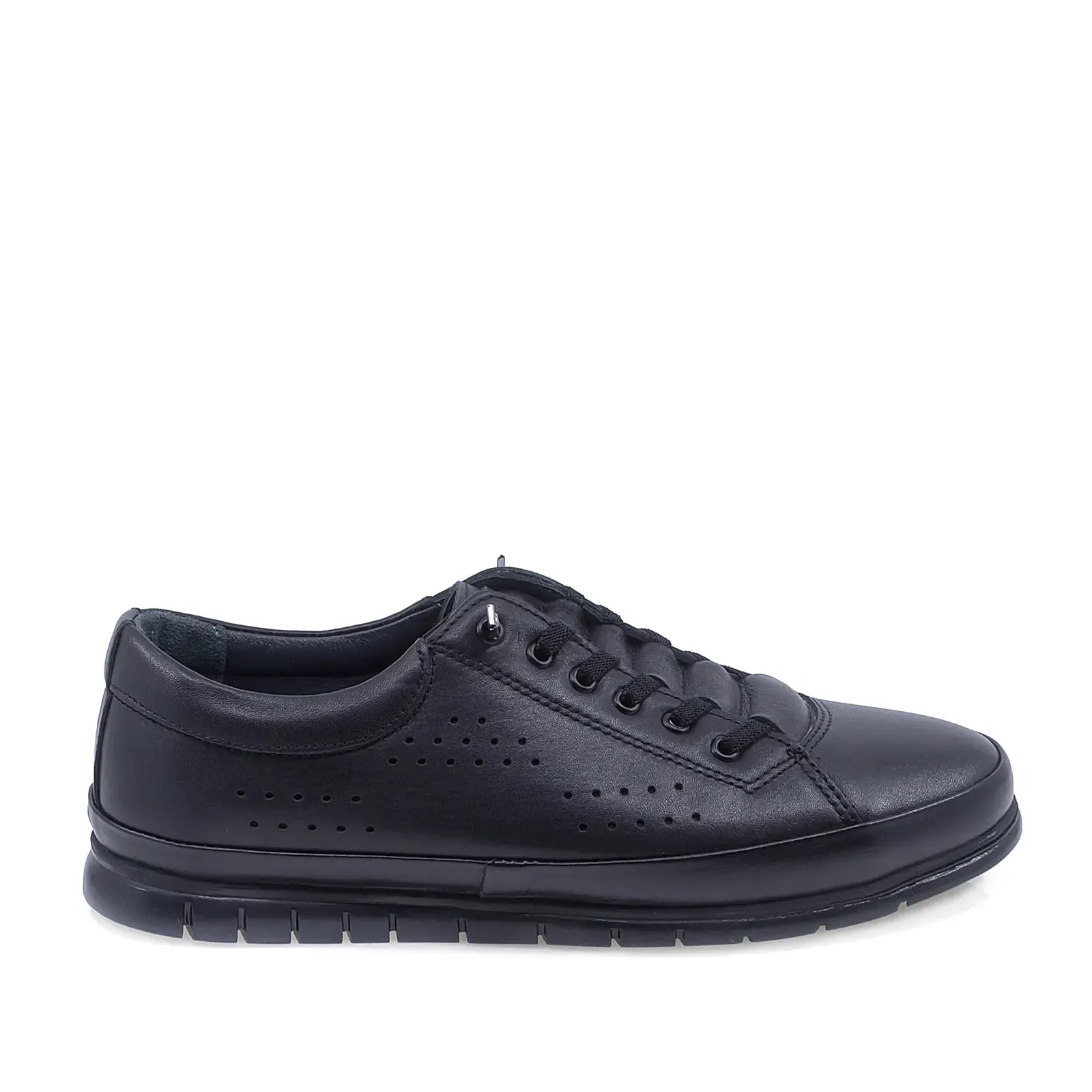 PANTOFI BARBATI CASUAL GORETTI DIN PIELE NATURALA B24-492 negri