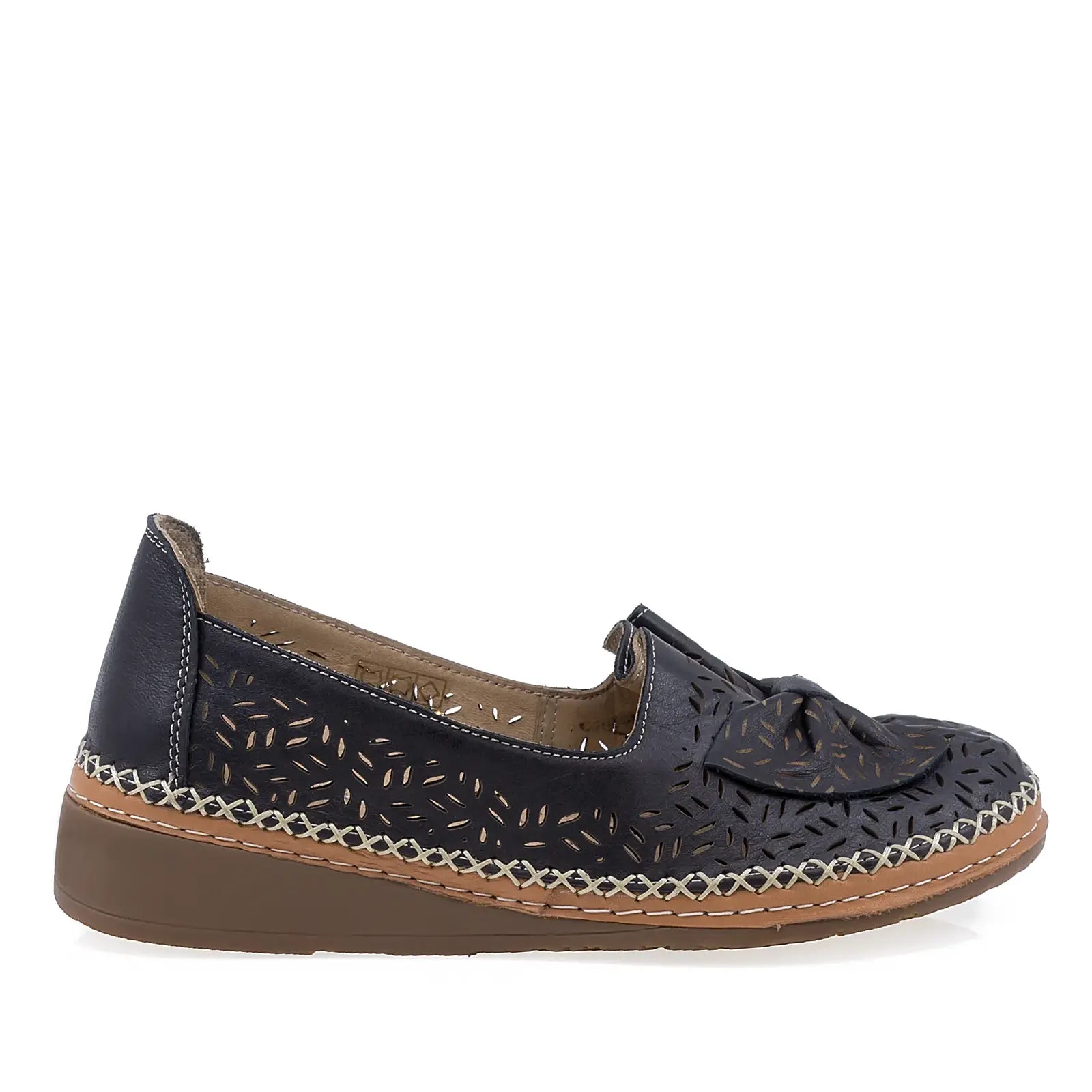 Pantofi Dama Casual Anna Viotti Piele naturala D27-04158 negru