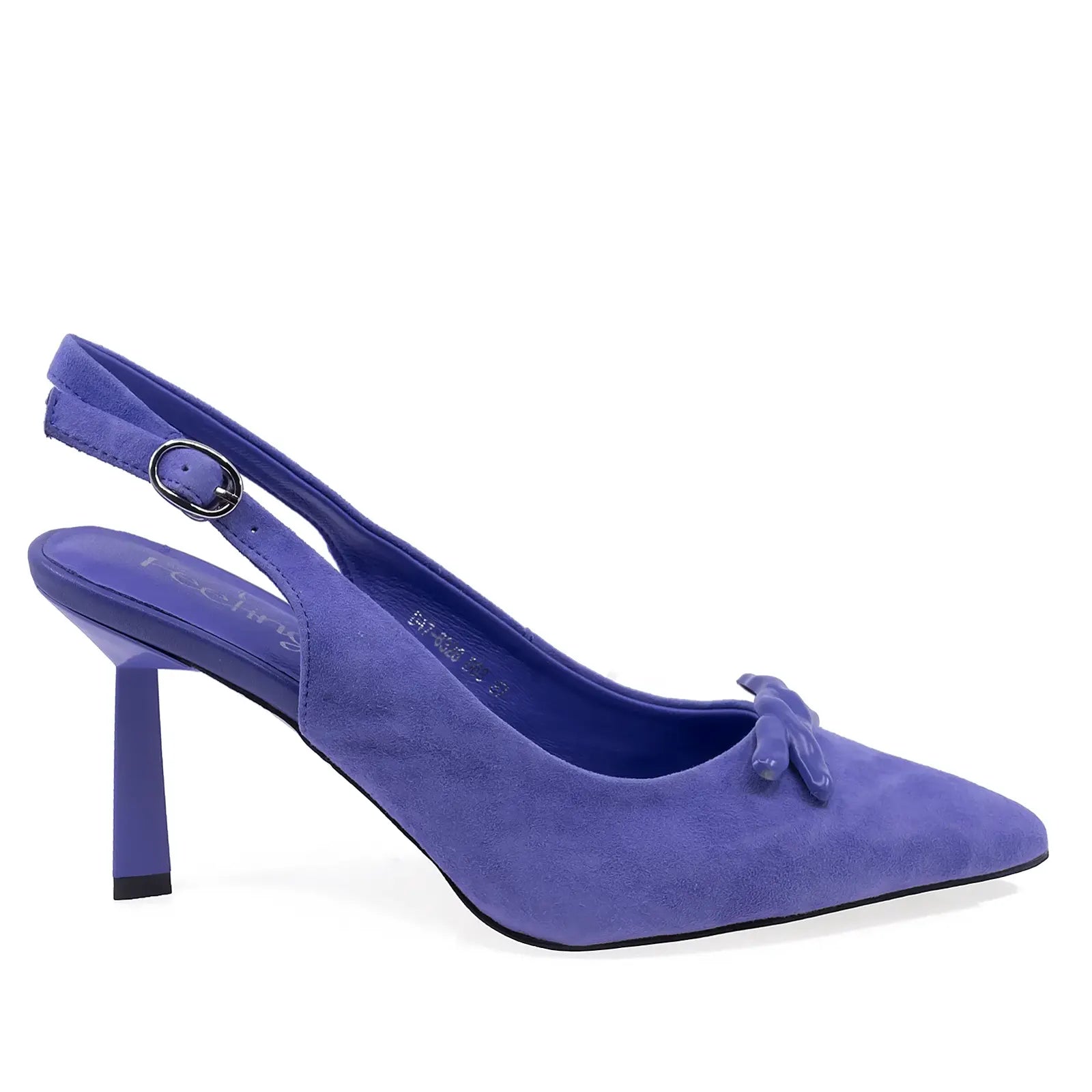 Pantofi dama eleganti Feeling piele intoarsa D47-8328 mov