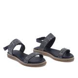 Sandale dama casual Anna Viotti piele naturala D55-119 negru