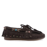 Pantofi Dama Casual Anna Viotti Piele intoarsa D116-2657-11R maro