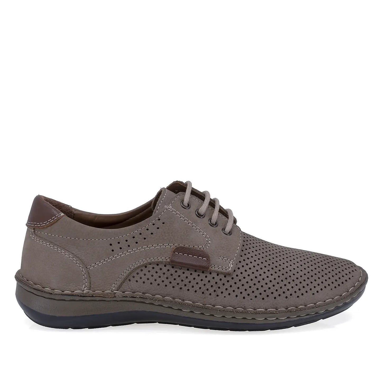 Pantofi barbati casual Goretti piele nabuc B36-9506-1 gri