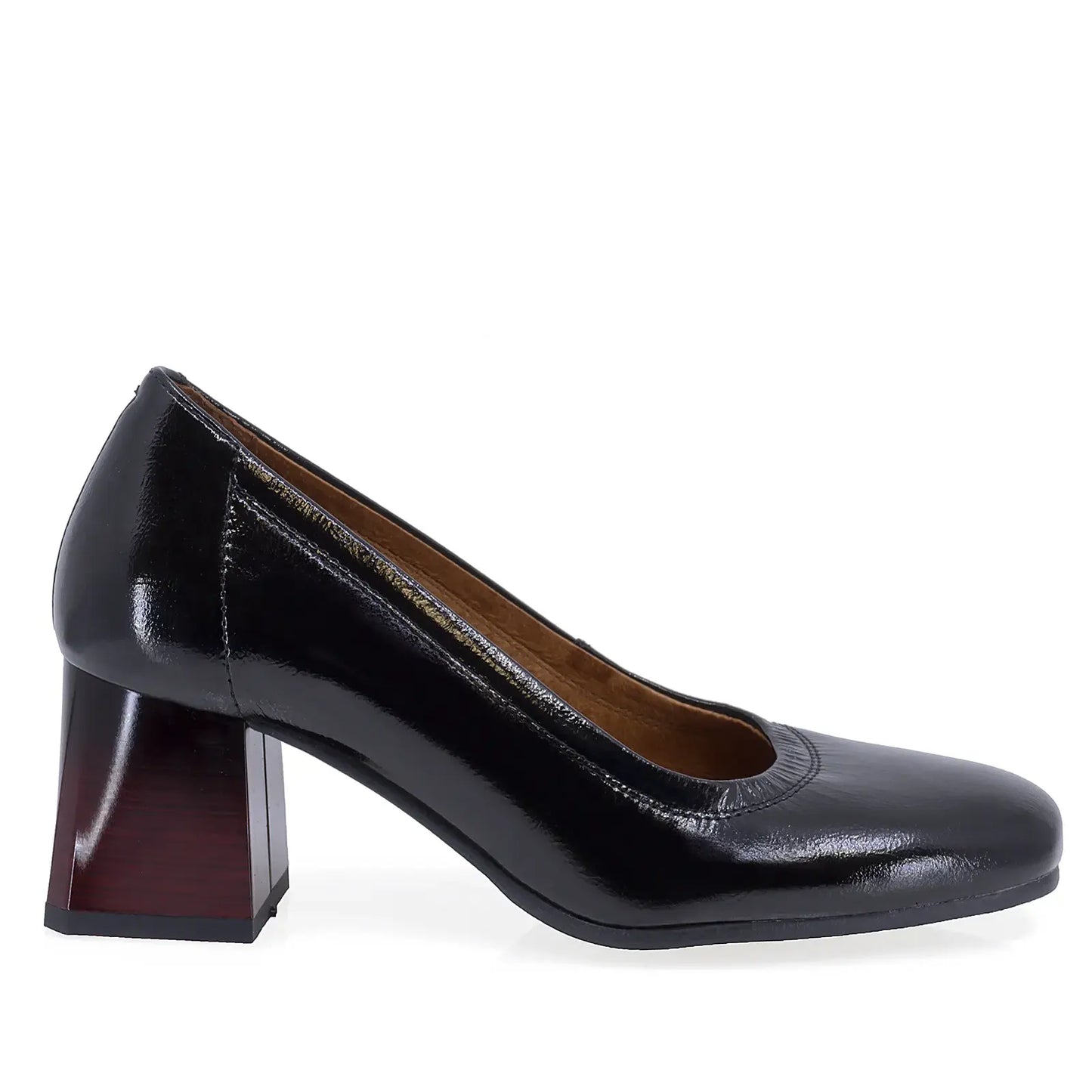 Pantofi dama eleganti Anna Viotti piele lacuita D63-1199 negru
