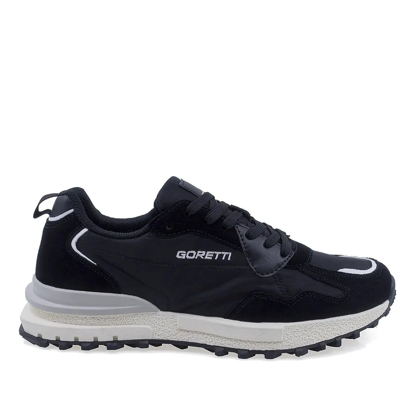 Pantofi barbati sport Goretti piele intoarsa B104-24M8782 negru
