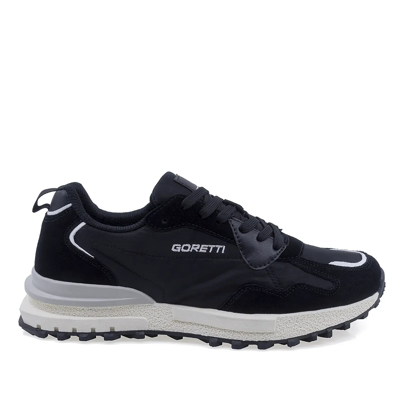 Pantofi barbati sport Goretti piele intoarsa B104-24M8782 negru